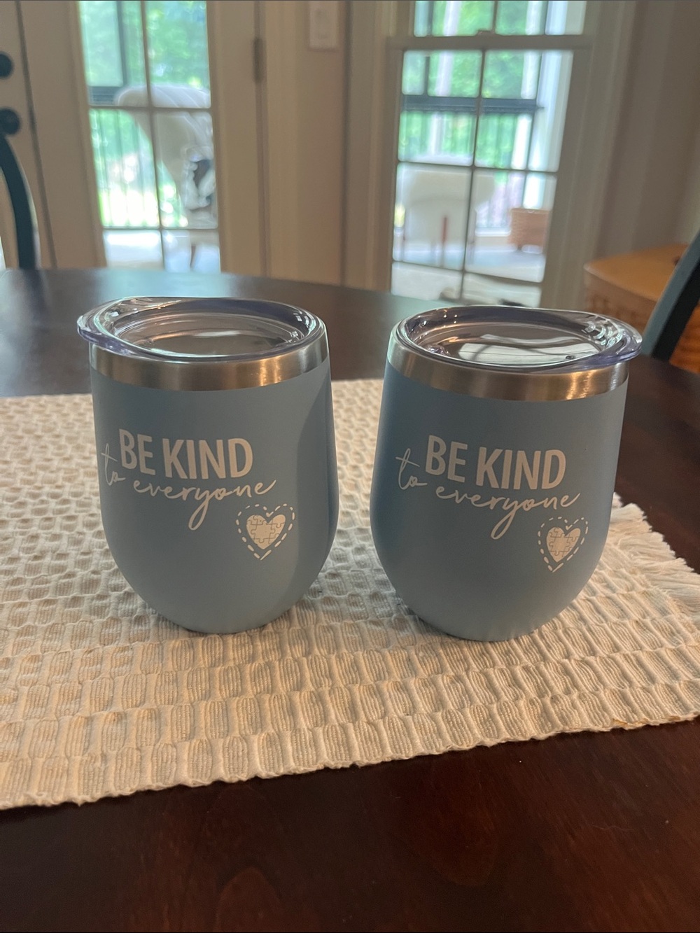 Be Kind to Everyone Blue Stainless Steel Insulated Tumbler (Set of 2)